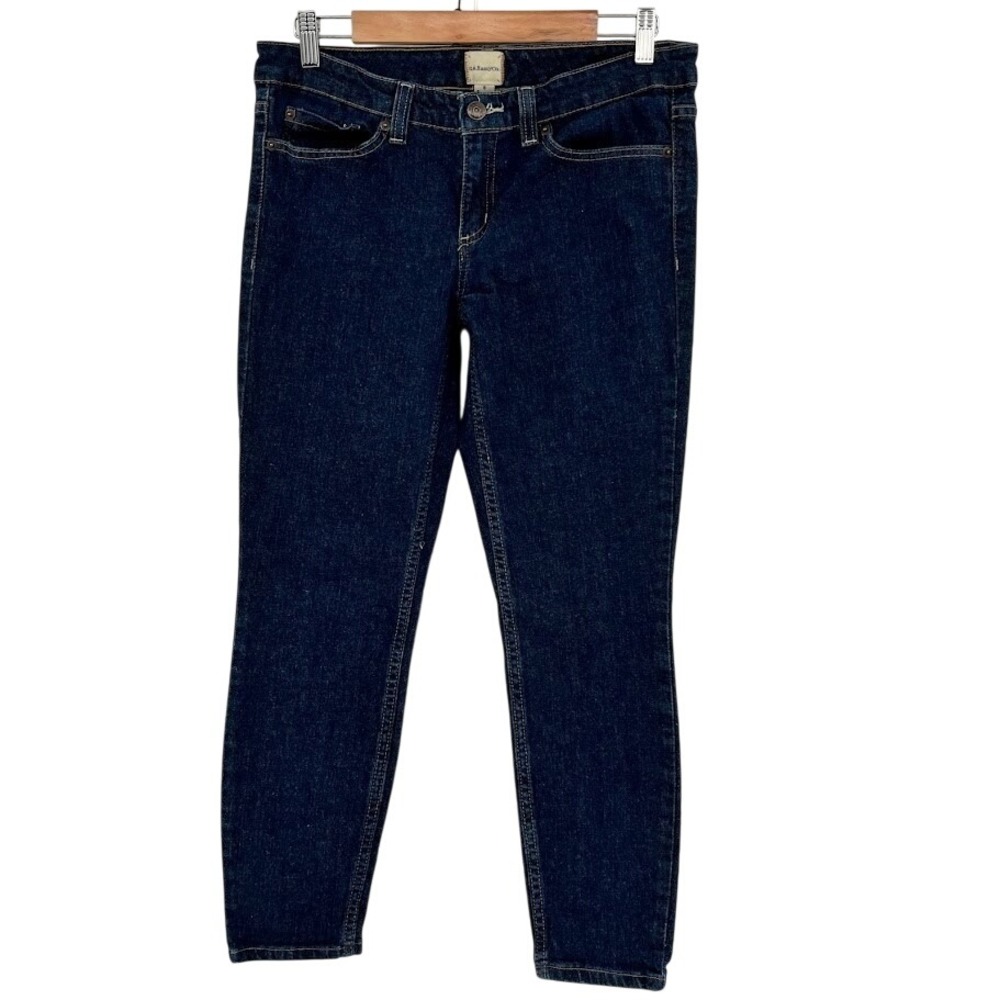 VTG 90s GH Bass Jeans Women's 8 Tapered‎ Leg Dark Wash Blue